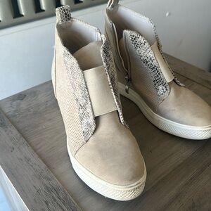 High top wedge shoes